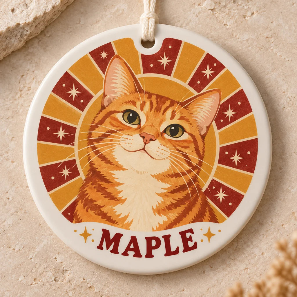 Little Sunshine Personalized Pet Ornament — illustrative product mockup